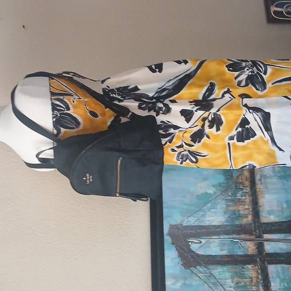 SILK 100%  Floral Strapless Maxi Dress Size Xs Fits 2-8 Stretch Tube Top BGBG - Picture 14 of 17